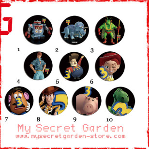 Toy Story 3 - Pinback Button Badge Set 2a or 2b ( or Hair Ties / 4.4 cm Badge / Magnet / Keychain Set )